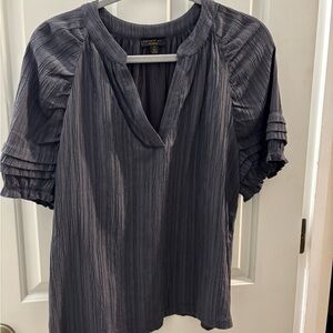 Current Air Charcoal Blouse